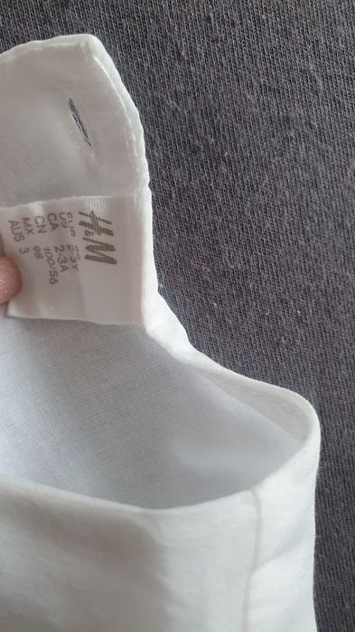 Sukienka elegancka biała h&m 98