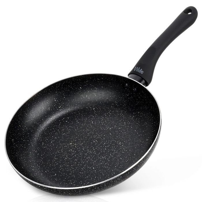 Patelnia Granitowa 24cm Black Line Non-Stick Do Wszystkich Rodzajów Kuchenek Indukcja Gaz Mebliva