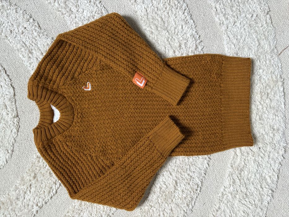 Sweter lanullva merino wełna 2 lata