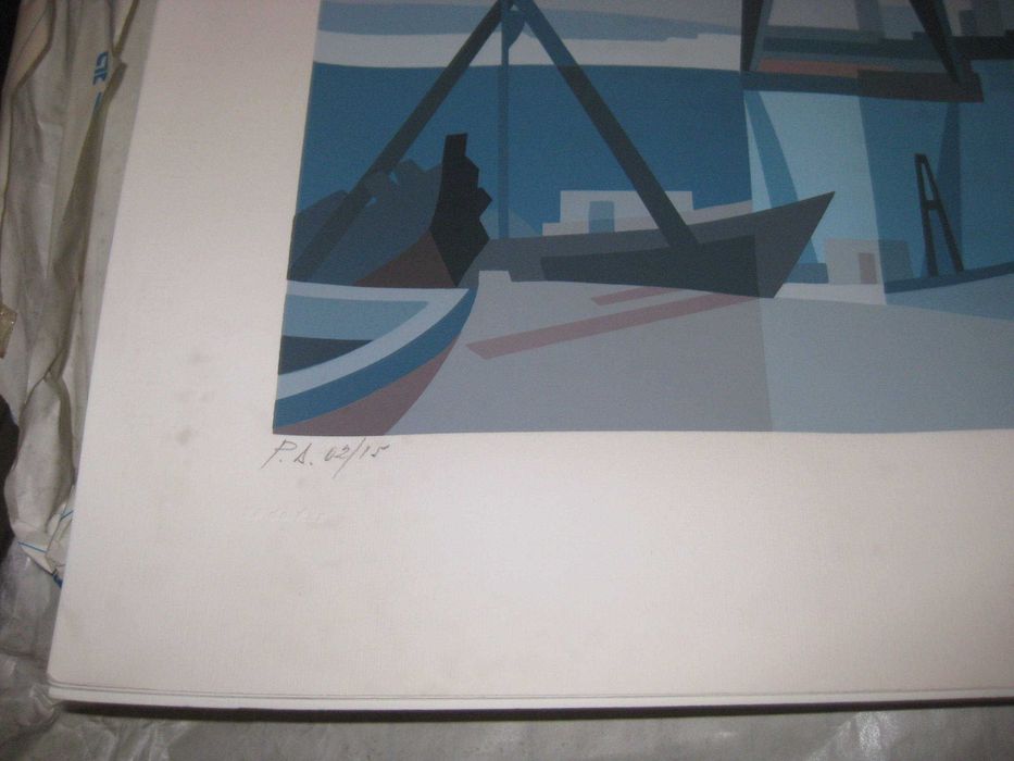 Serigrafia assinada Zé Penicheiro