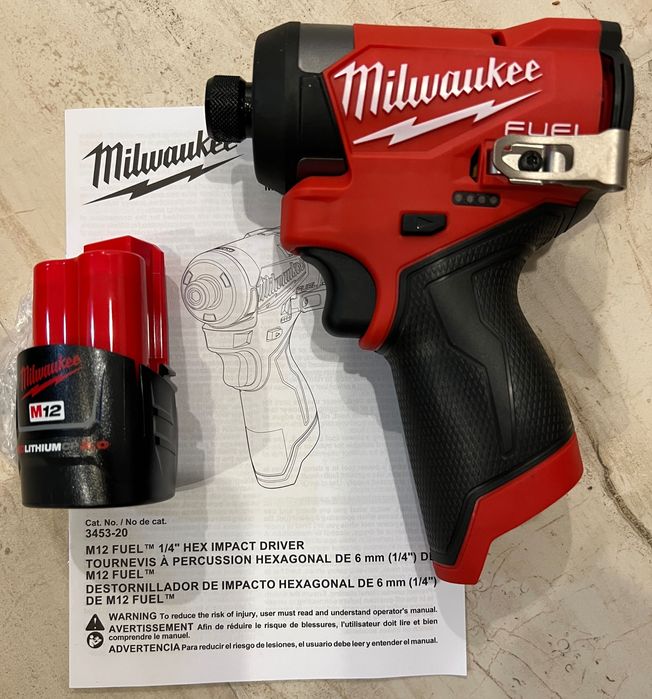 Milwaukee wkrętarka HEX z impaktem impact driver M12 FUEL body bez aku
