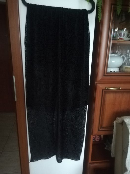 Szal czarny 170x50.