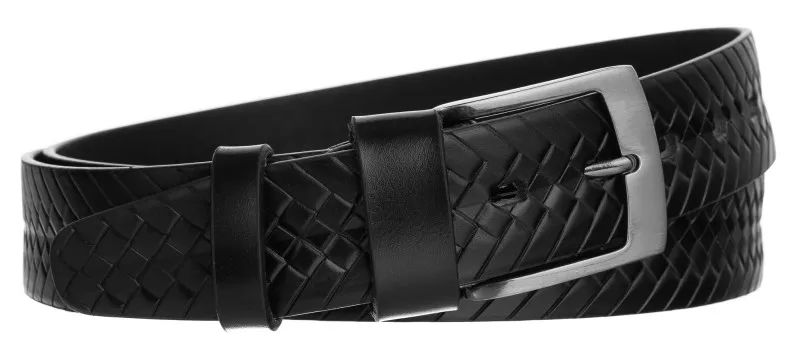 pasek męski skórzany 3,4cm prs-02-g-105-0542 black