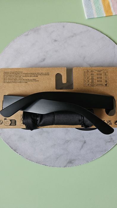 Next modne męskie okulary przecwisłoneczne imitacja wayfarer.