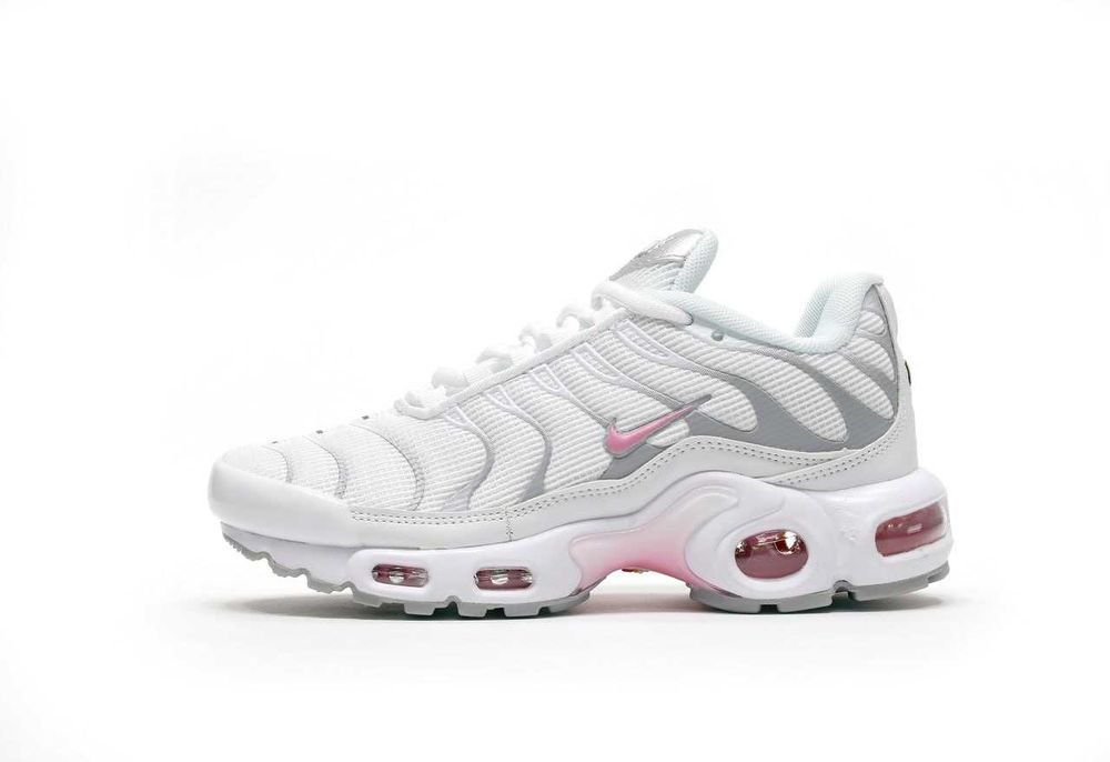 Женские кроссовки Nike Air Max Plus TN White Grey Pink 36-41 Новинка!