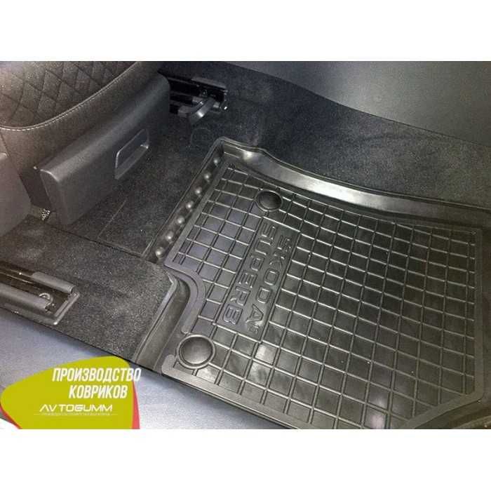 Коврики SKODA SUPER B  2001-2008 / 2008-2014 / 2014-2024 / 2024+ килимки гумові для шкода Супер Б / резиновые коврики для шкода СуперБ