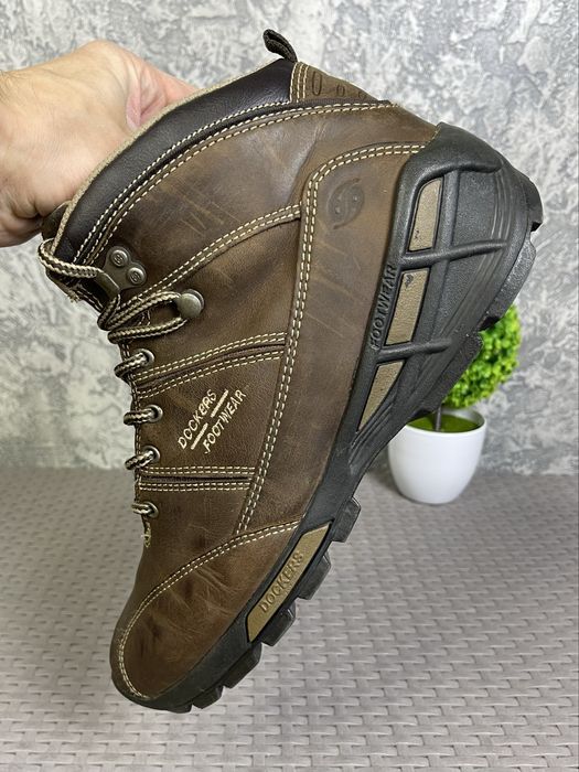 Dockers Footwear ботинки 45 размер кожаные трекинговые коричневые