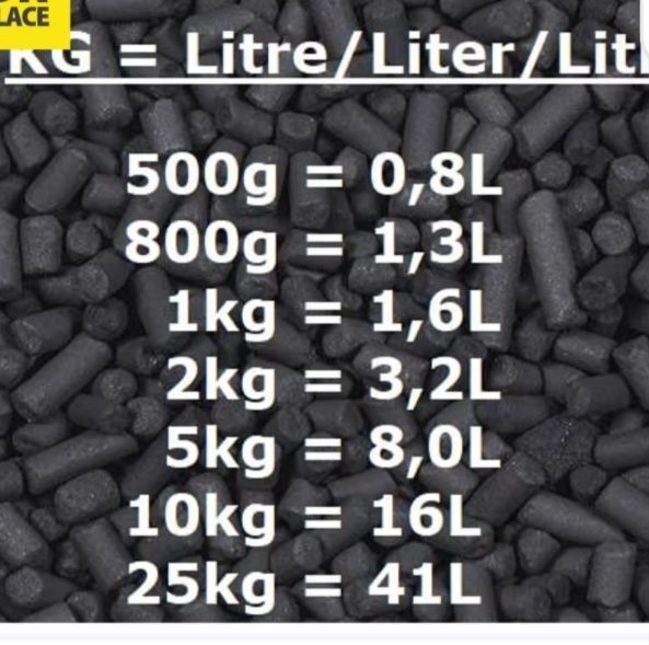 2x2 kg.Pellet z węglem aktywnym dostępny w workach 2kg