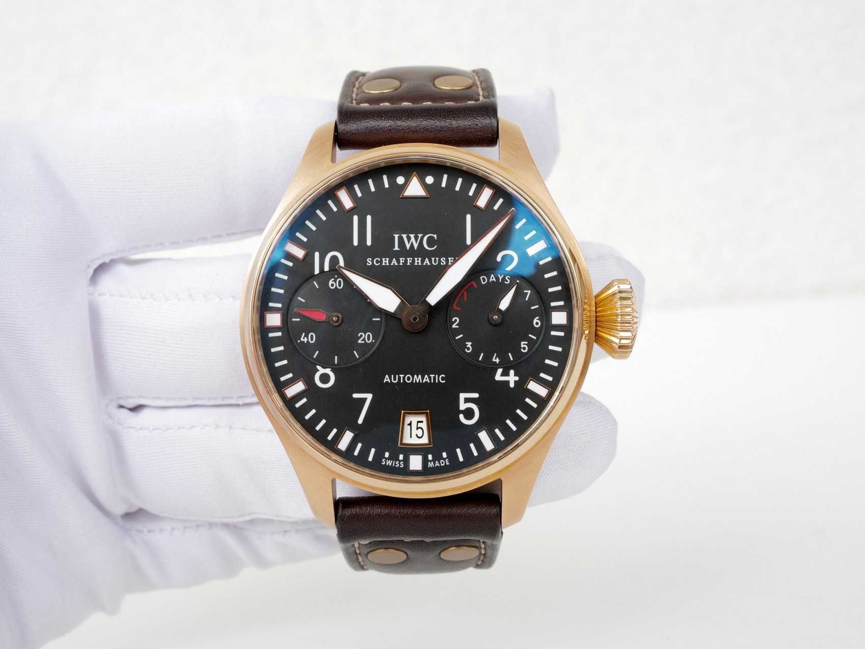 Iwc big pilot outlet rose gold limited edition