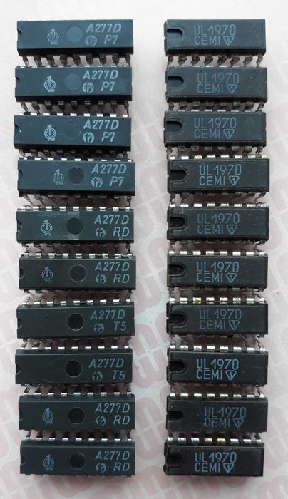 Układy scalone A277D prod. RFT i UL1970 prod. CEMI