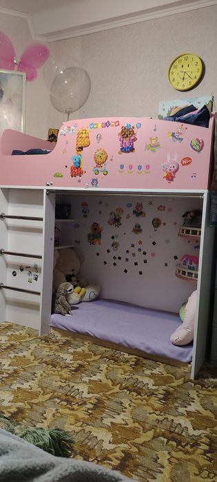 Детская двухъярусная кровать + ортопедический матрас