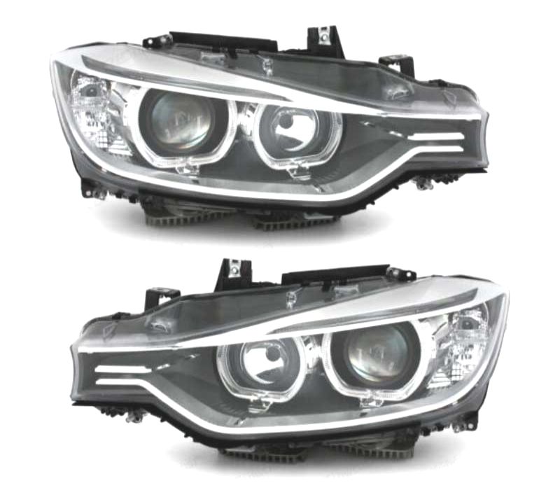 FAROIS BMW F30 11-15 ANGEL EYES LED FUNDO PRETO