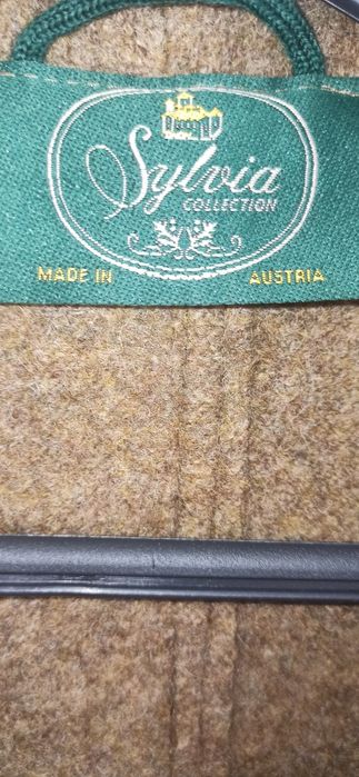 Casaco de inverno de pura lã, cor Kaqui