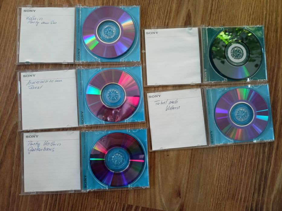 Mini CD oryginalne z muzyką i mini dvd -r Sony