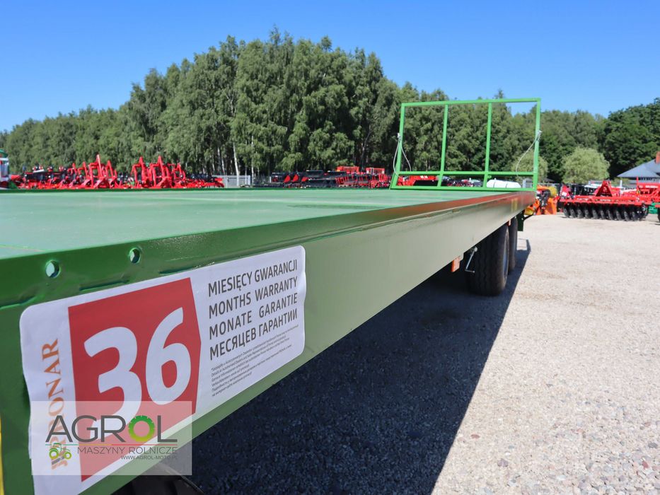 Przyczepa do bel PRONAR T023 platforma do bel trzyosiowa 11t