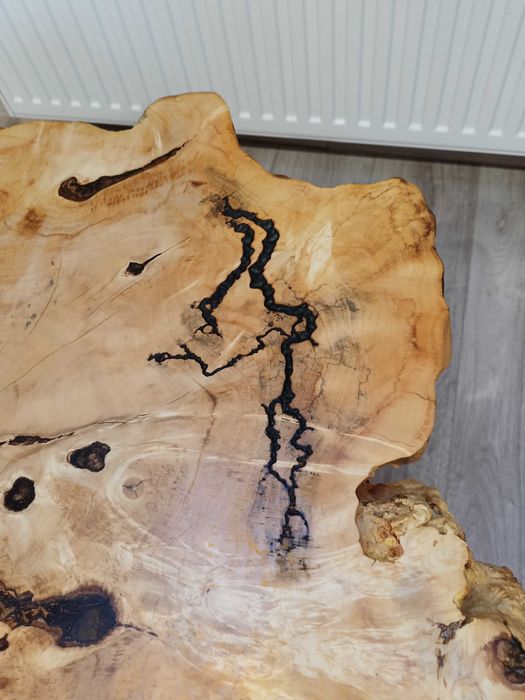 Stolik kawowy ława stół drewno naturalne klon loft