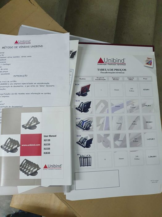 Máquina Encadernação Térmica e Plastificação UNIBIND XU-238