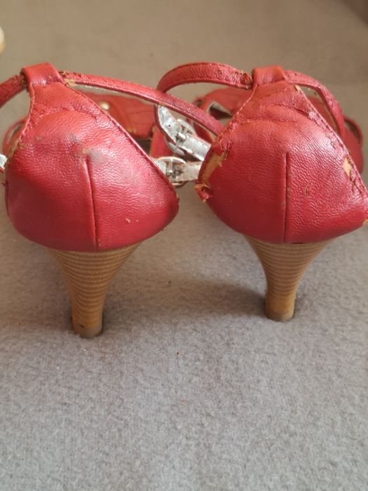 Buty na obcasie sandały Baobao.d rozmiar 39 czerwone