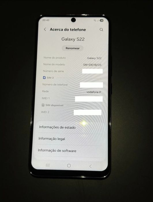 Samsung s22 verde novo