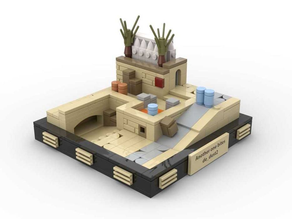 LEGO-модель карти Dust2 з CS2 / Counter-Strike 2