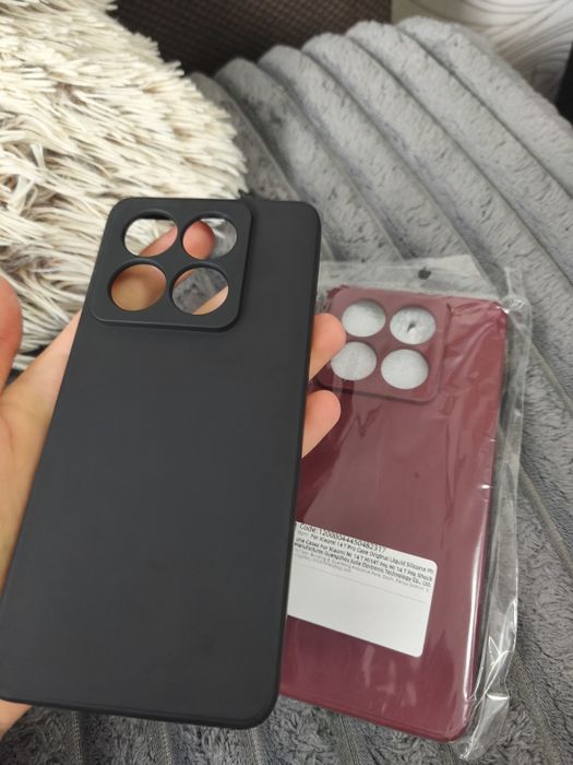 Чохол Xiaomi 14t Pro бордо та чорний