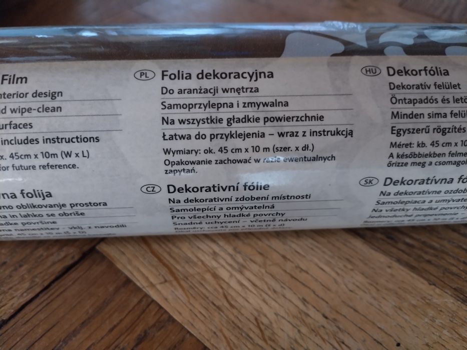 Folia dekoracyjna samoprzylepna