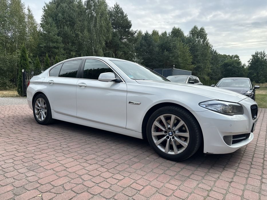 BMW 520D F10 z 2012 roku 179 tys przebiegu biała 2.0 diesel skóry