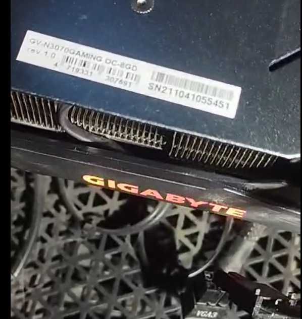 Відеокарта  RTX 3070 Gigabyte б/у