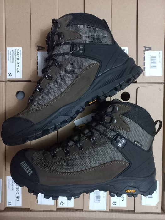 Черевики мисливські хакі тактичні трекінгові Aigle.