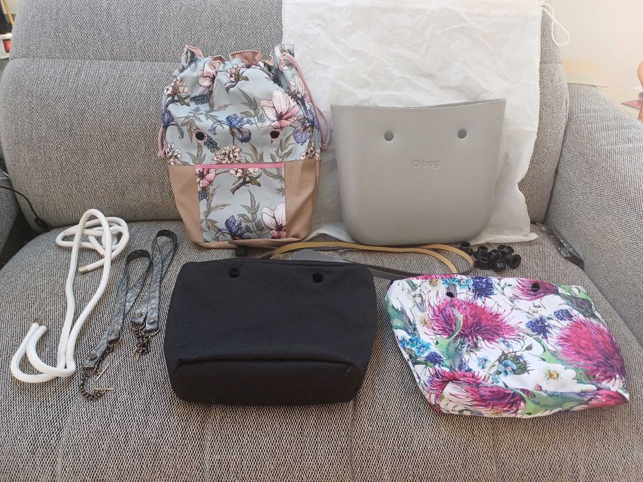 Obag O bag Mini Body Grigio Chiaro Duży Zestaw