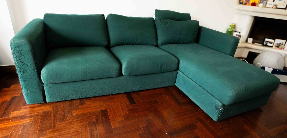 Sofa Ikea Vimle Verde  03 lugares BARATO - Muito bom