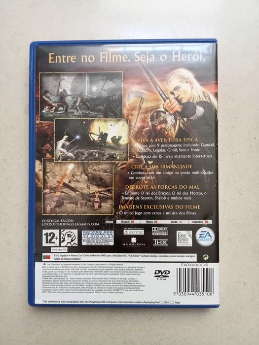 Jogo O Senhor dos Anéis para PS 2