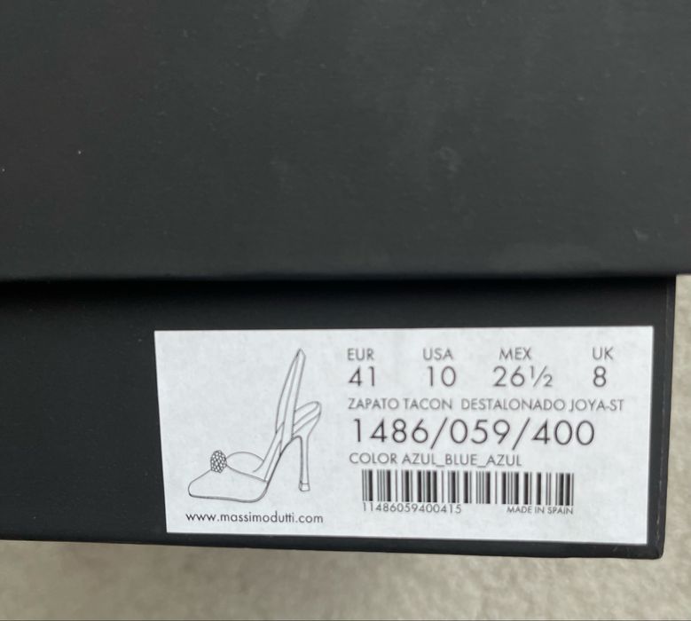 Туфлі Massimo Dutti Studio нові 41 р. На 39-40 максімум!