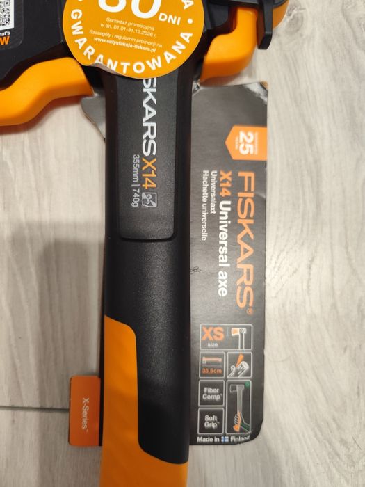 Siekiera ogrodowa fiskars ostrzałka gratis