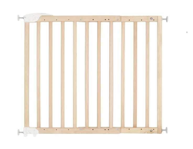 Bramka zabezpieczająca dla dzieci drewniana reg 63 do 106 cm