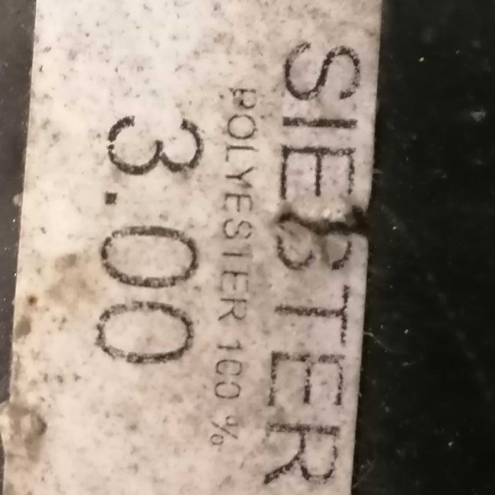 Fio poliéster preto 3.0 mm