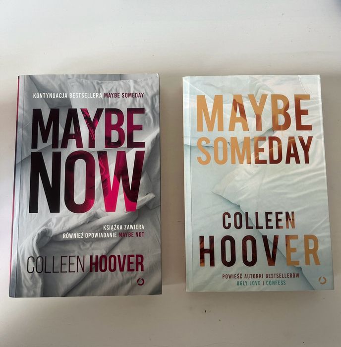 książki „maybe now” i „maybe someday” Coleen Hoover
