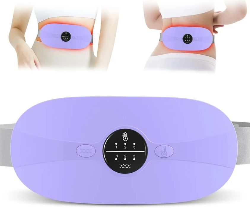 Pas grzewczy poduszka grzewcza z masażerem na bóle menstruacyjne