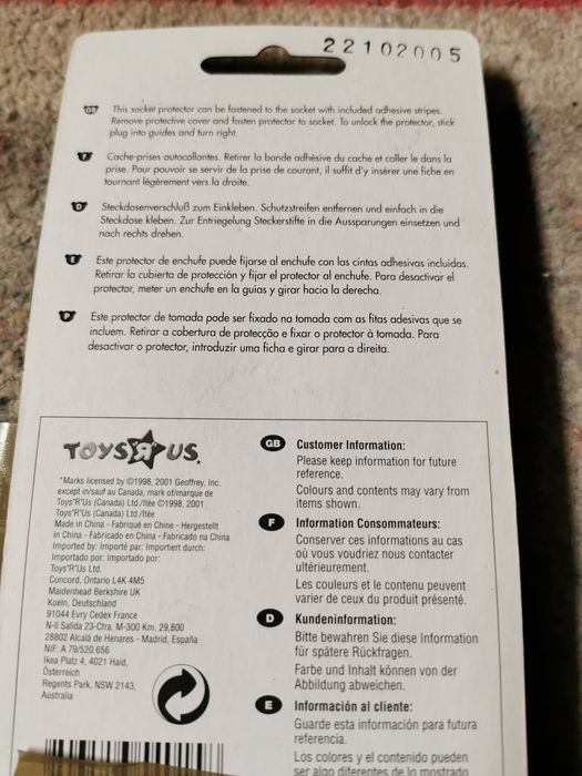 Protetor tomadas crianças novos.436637487124992001