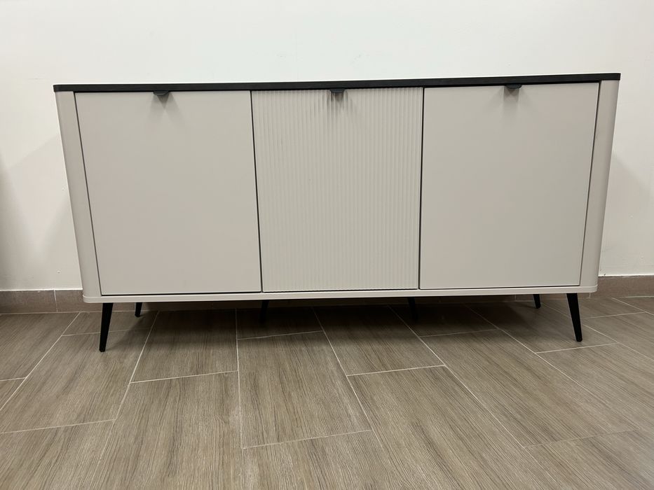 Komoda zaokrąglone boki kolor kaszmir + szary kamień