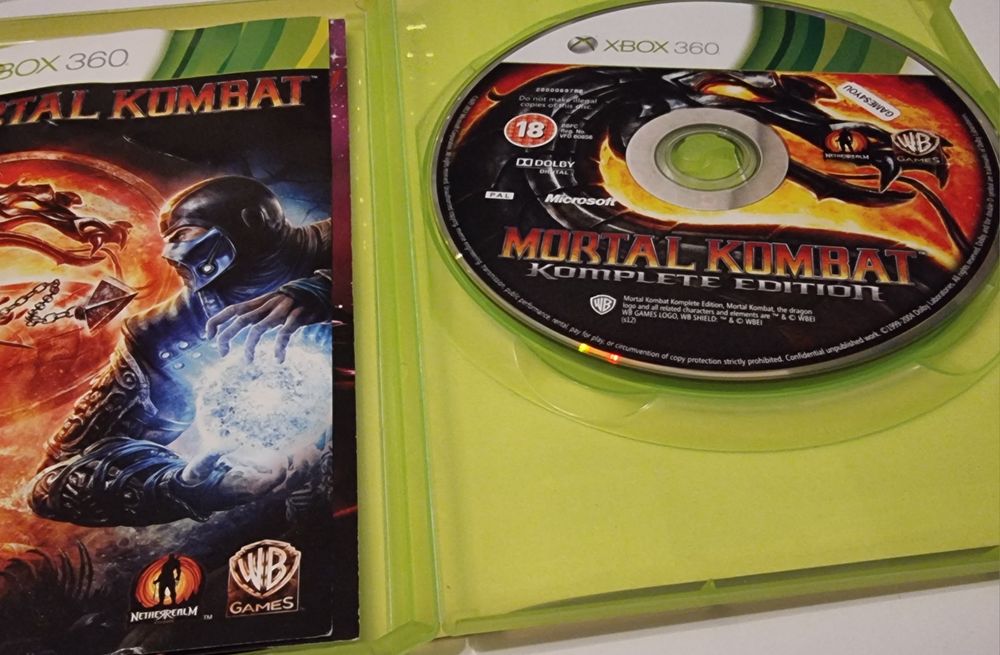 Mortal Kombat Komplete Edition xbox 360 świetny stan