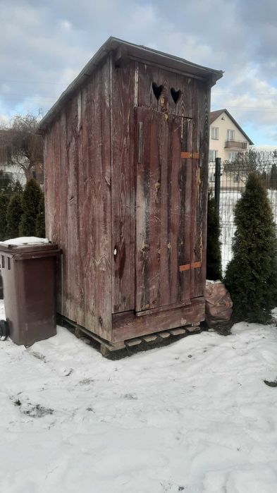 WC kibelek drewniany kibel na budowę