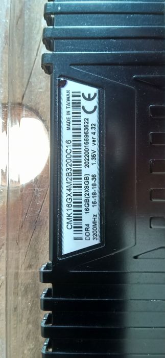 Memoria ddr4 16gb 3200mhz lpx vengeance