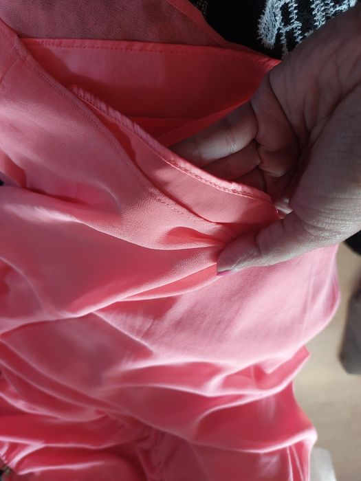 Nowa zwiewna sukieneczka koral, sukienka na wesele imprezę H&M r.M,L