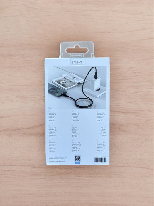 Кабель Proove GRIDLINE USB Type C 1 м шнур быстрая зарядка провод