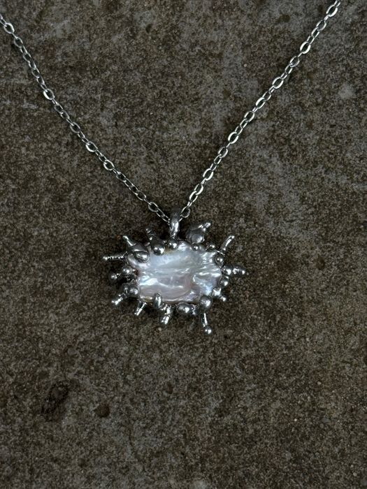 Naszyjnik Perła | Handmade Diy Perłowy Pearl Kolce Kamień Ręcznie Robiony Japan Style Vintage Retro