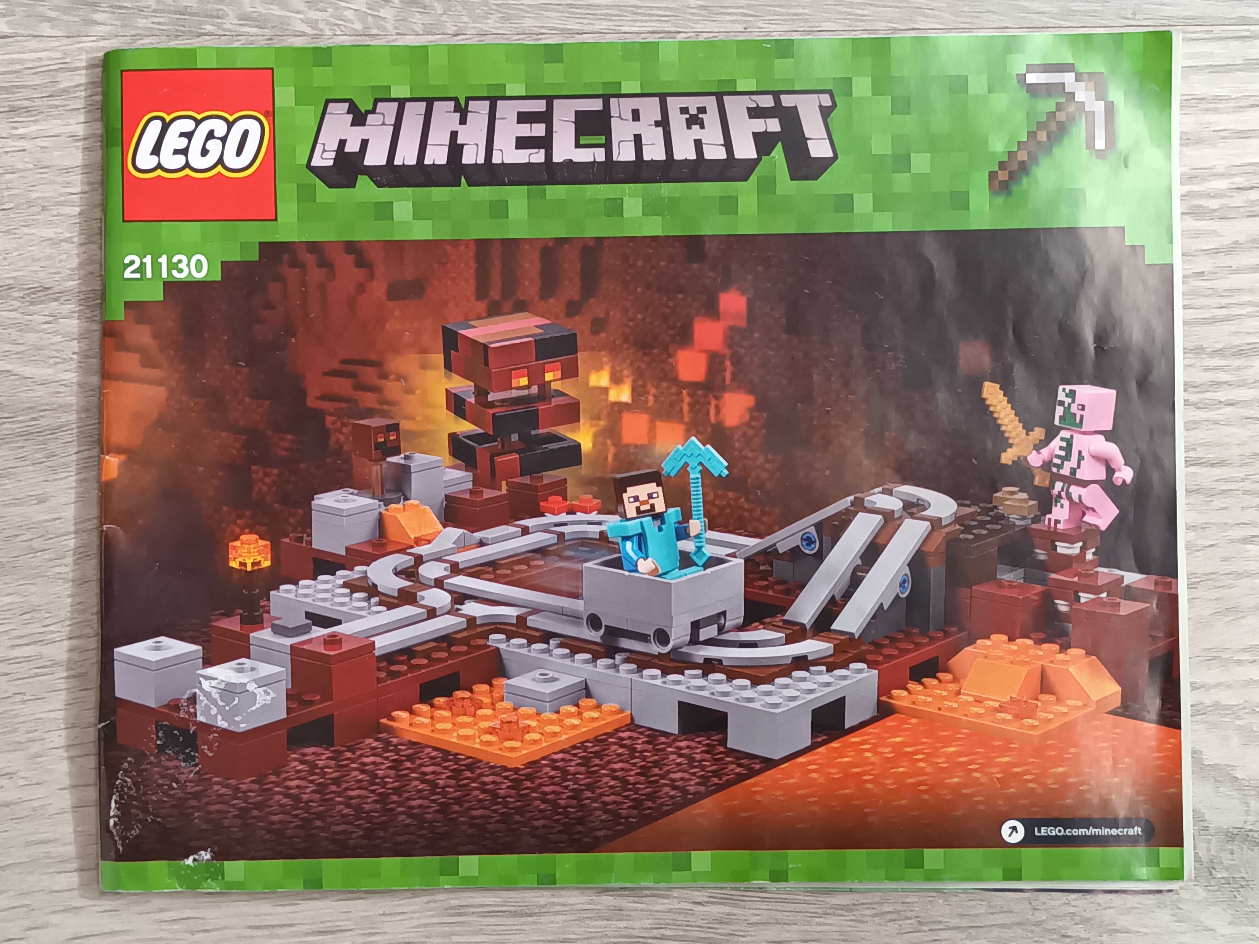 Zestaw LEGO Minecraft 21130 The Nether Railway u ywany Wroc aw Psie Pole OLX.pl