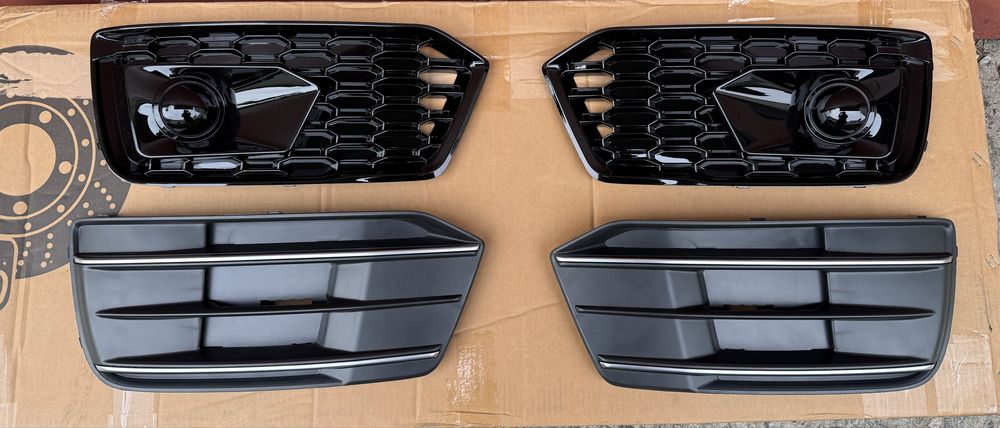 Решетка гриль grille audi q5 s-line 80a рест 2020+