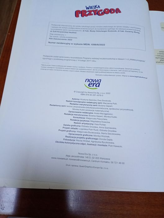 Wielka Przygoda klasa 3 podręcznik do matematyki część 2