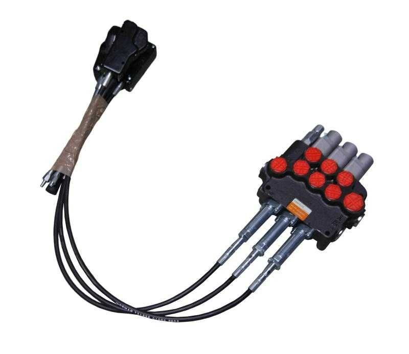 ROZDZIELACZ Hydrauliczny 80L 3-SEKCYJNY + Linki + Dźwignie Pływający